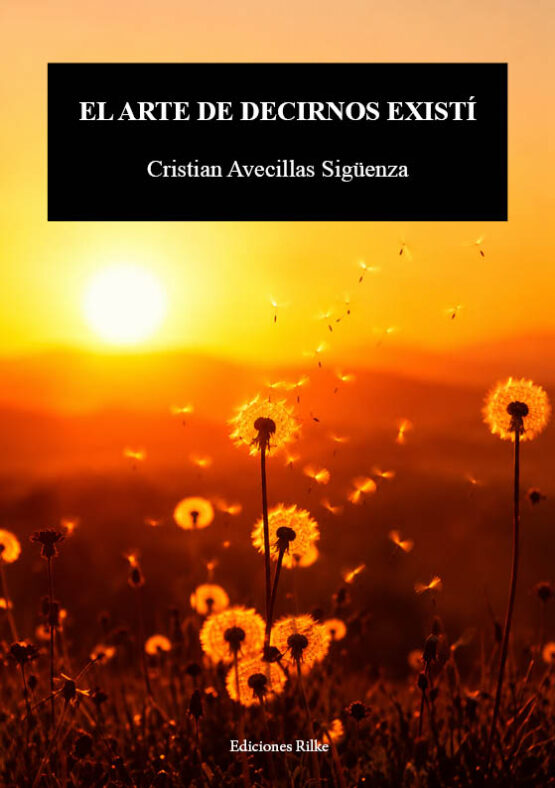 EL ARTE DE DECIRNOS EXISTÍ. CRISTIAN AVECILLAS SIGÜENZA